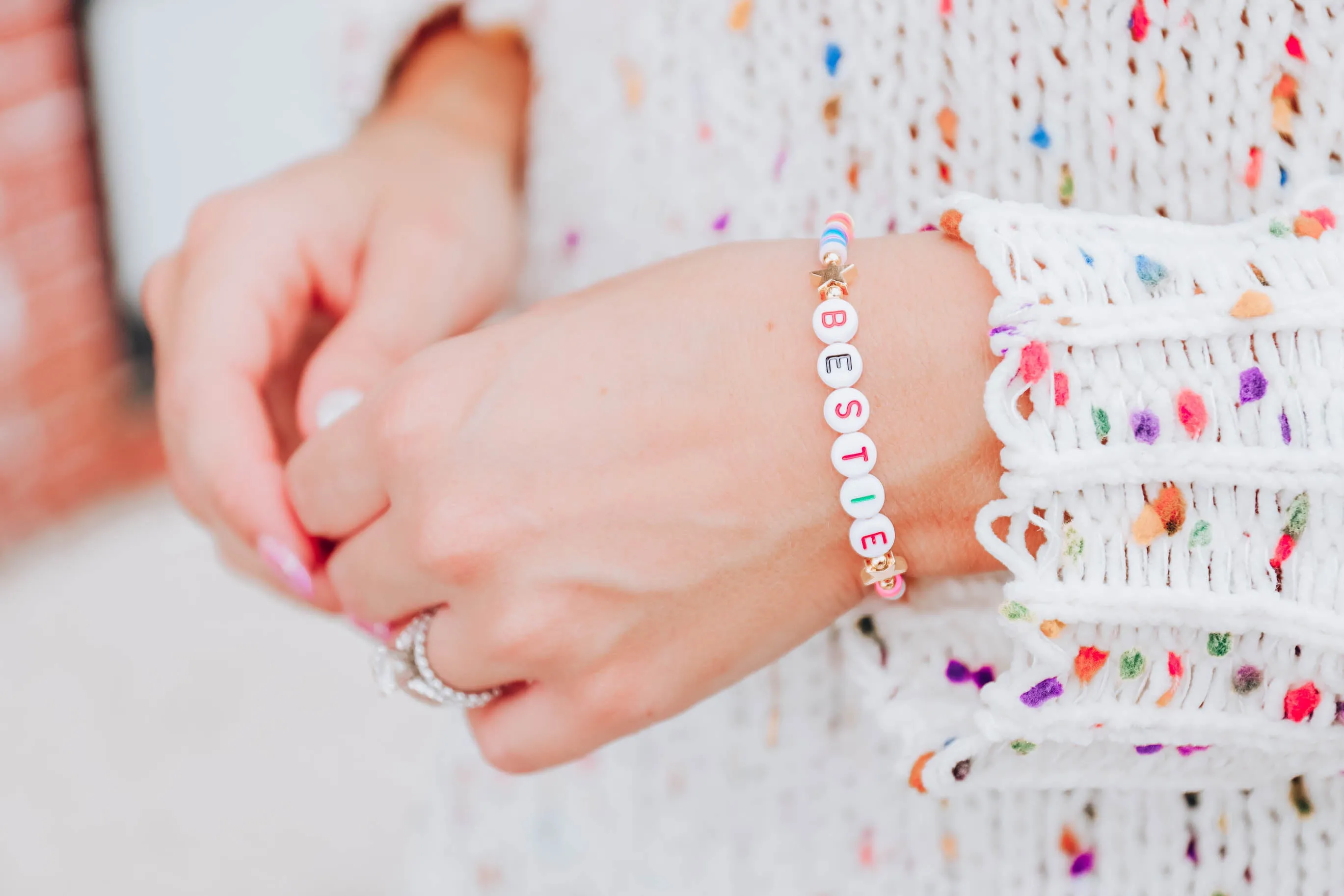 Bestie Rainbow Bracelet by The Sis Kiss