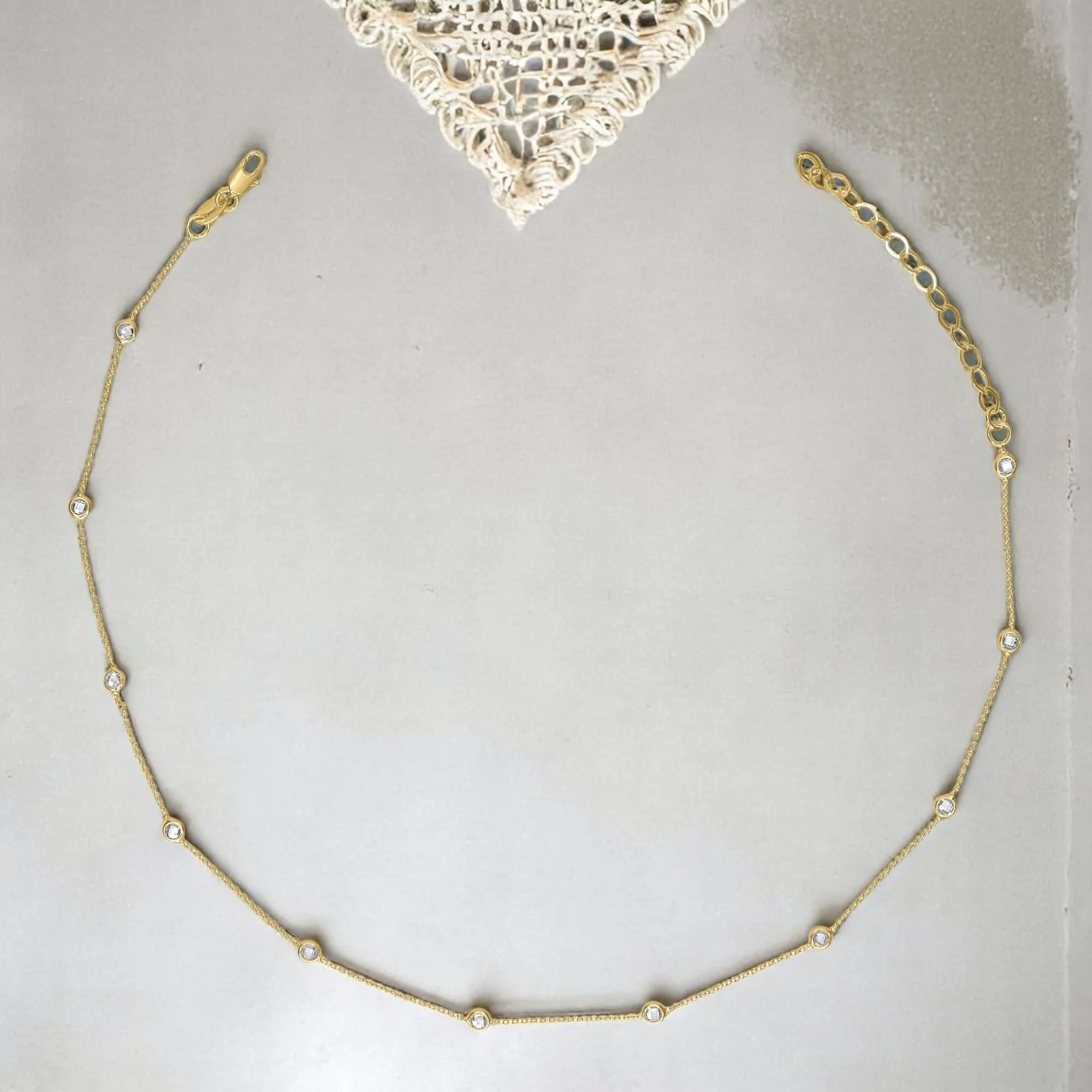 Beveled Diamond Choker