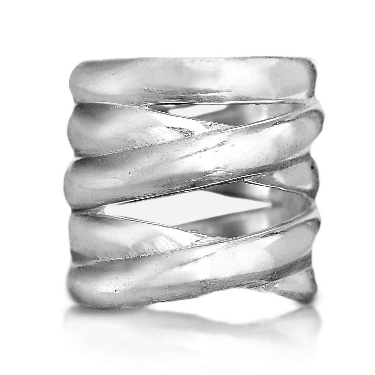 Big Bold Statement Ring Sterling Silver