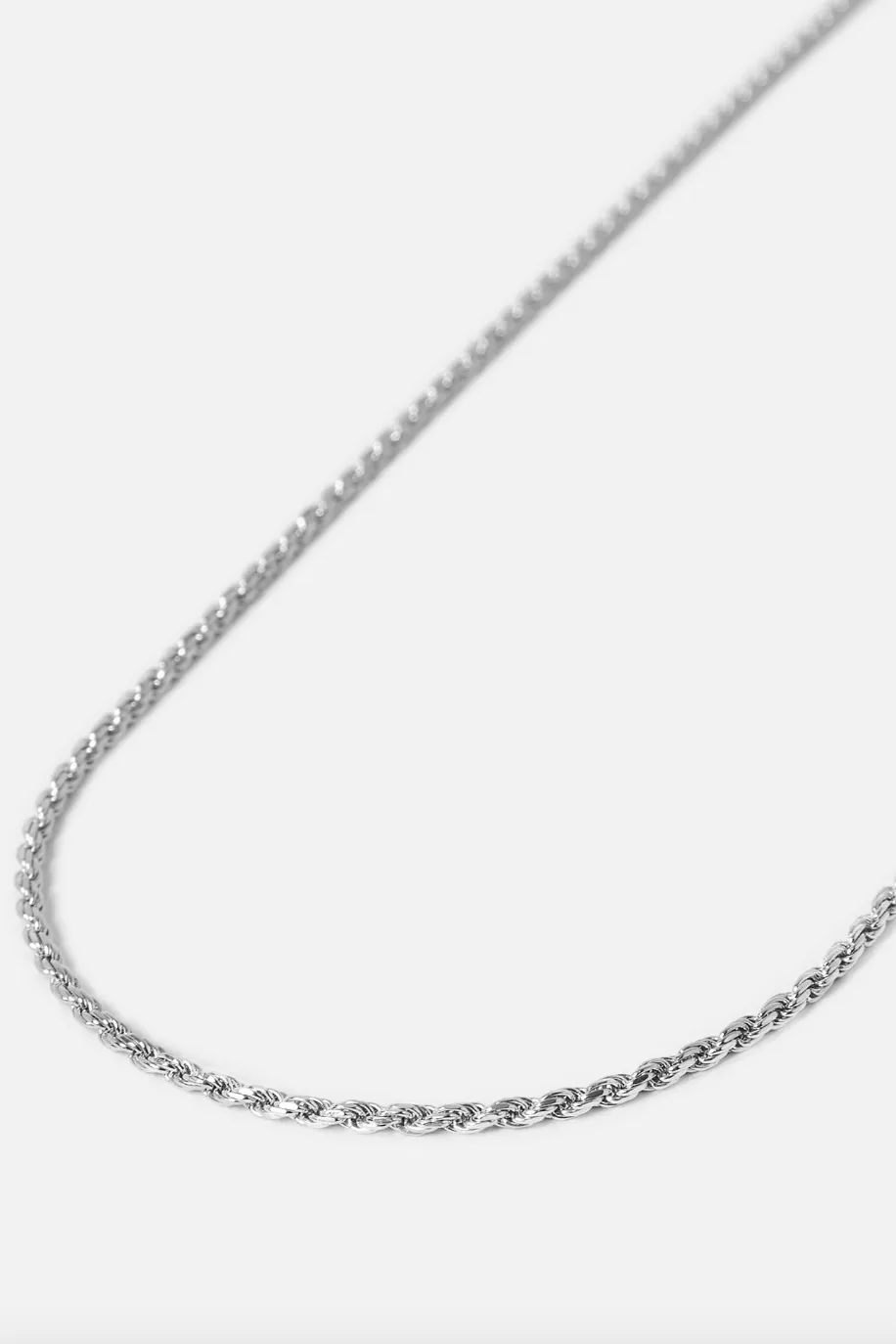 BILLIE JO ROPE CHAIN NECKLACE - 925 SILVER