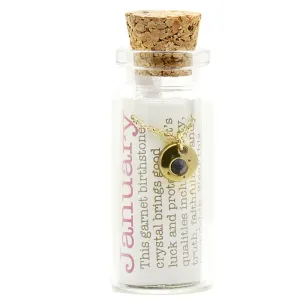 Birthstone Bottle Necklace