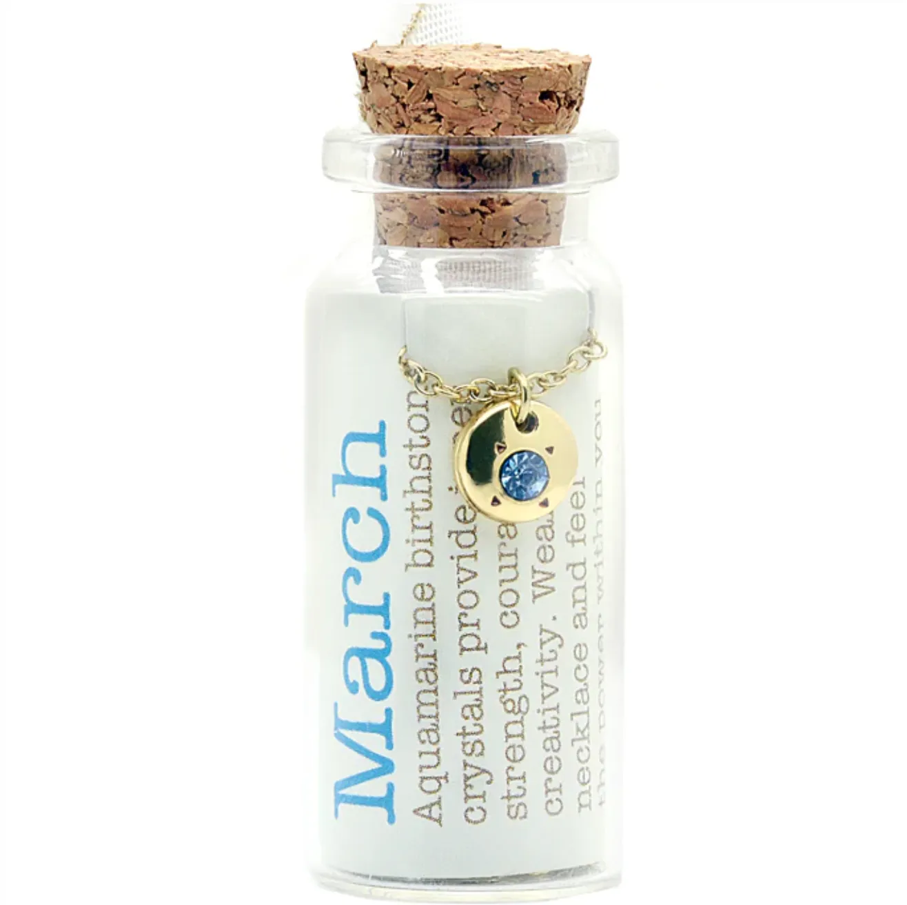 Birthstone Bottle Necklace