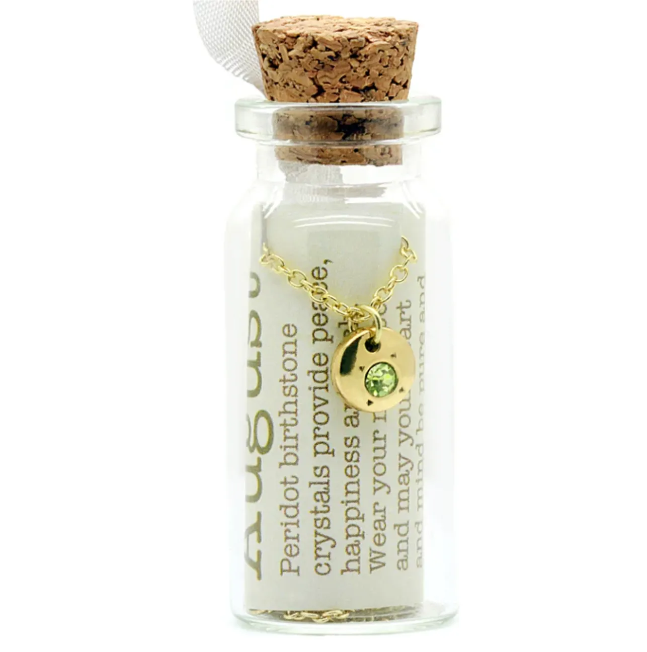 Birthstone Bottle Necklace
