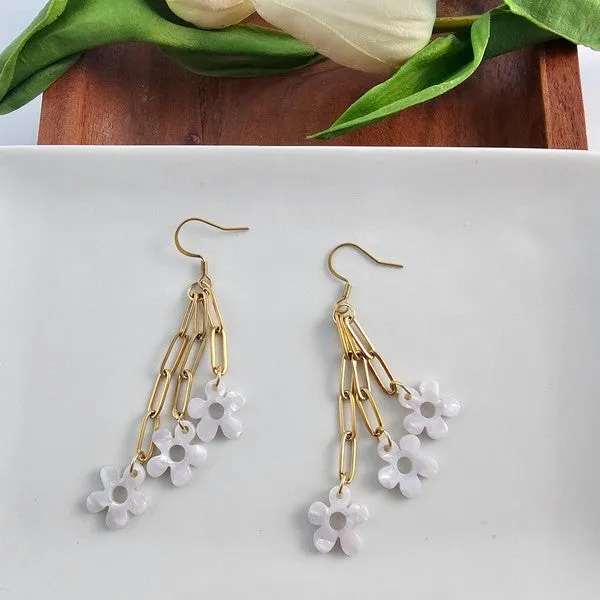 Bloom Earrings - Pearl