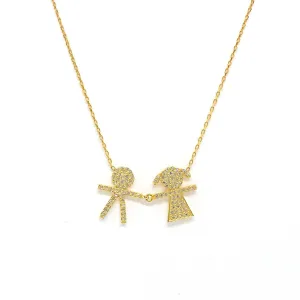 Boy and Girl Necklace