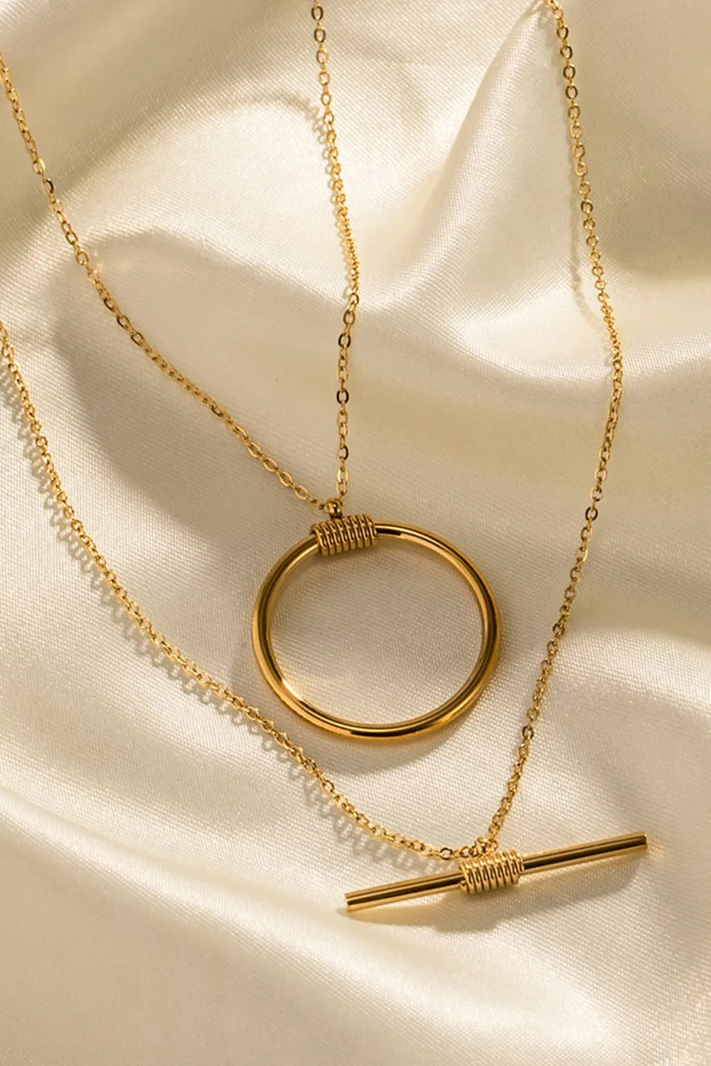 Boyd Double-Layered Stainless Steel Necklace
