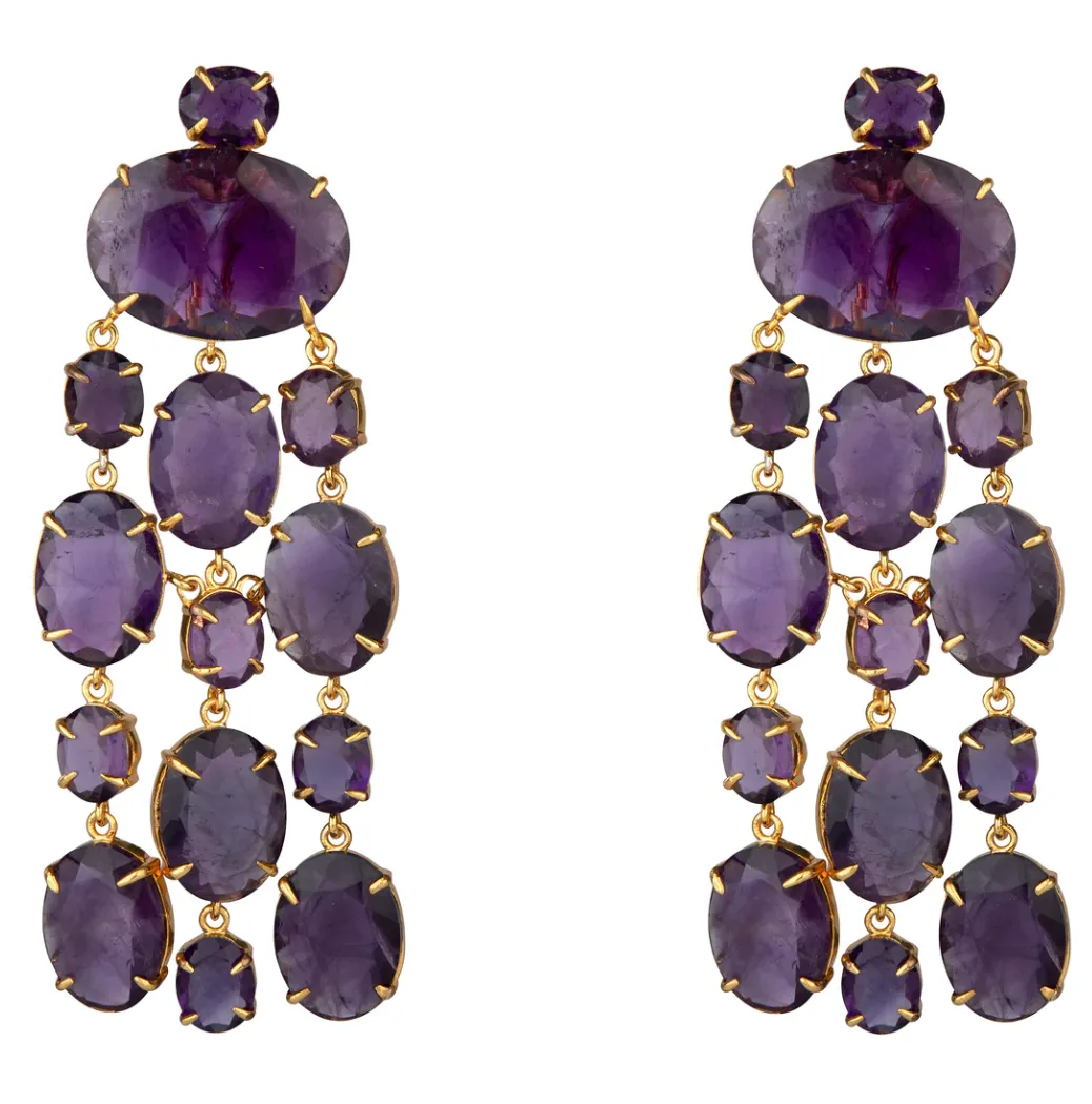 Cascade Clip Earrings