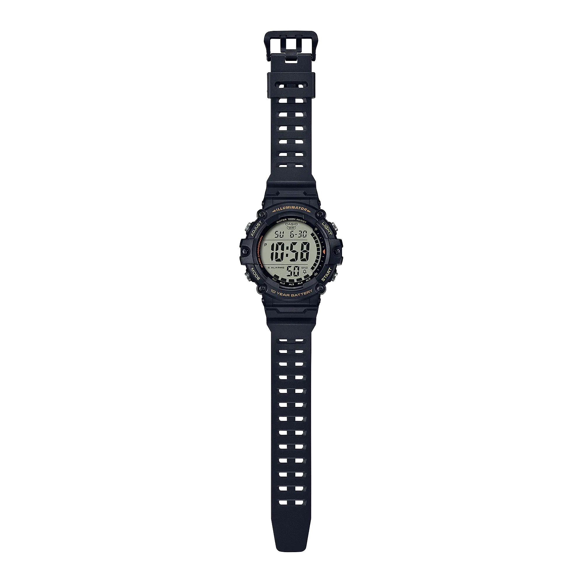 Casio Digital Black Resin Band Watch AE1500WHX-1A