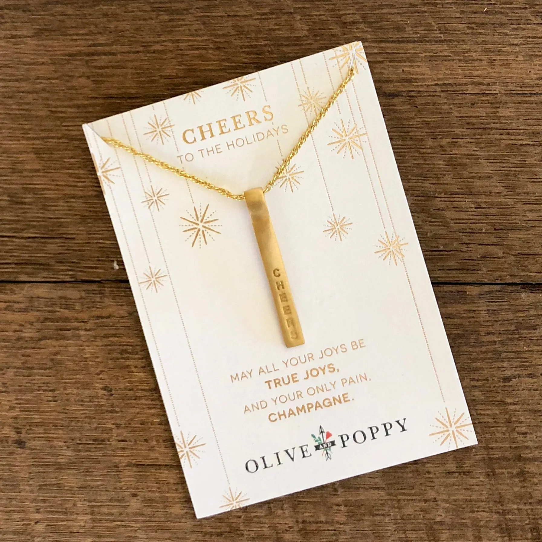 Cheers Necklace - Holidays
