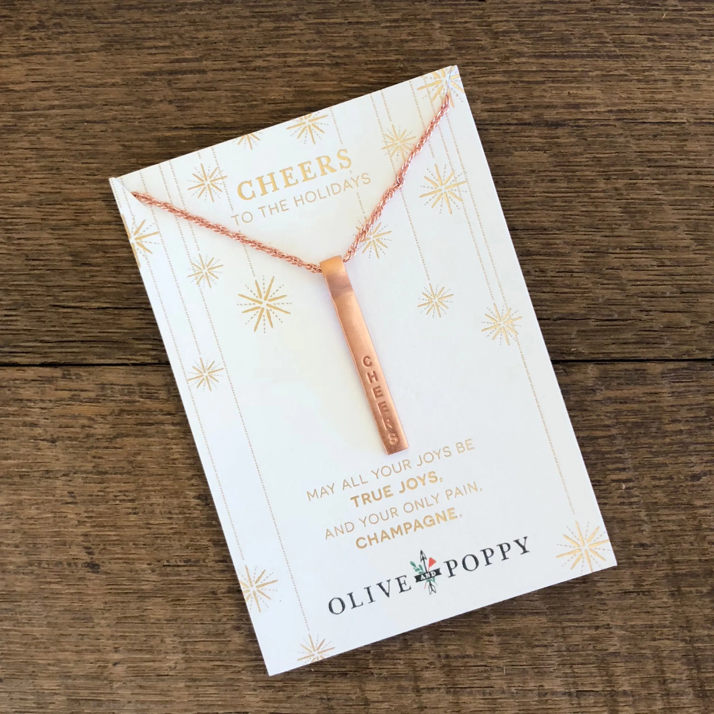 Cheers Necklace - Holidays