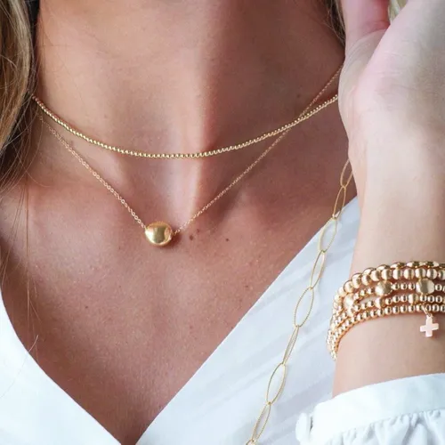 Classic Gold 2mm Bead Choker