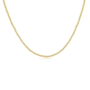 Classic Gold 2mm Bead Choker