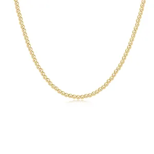 Classic Gold 3mm Bead Choker