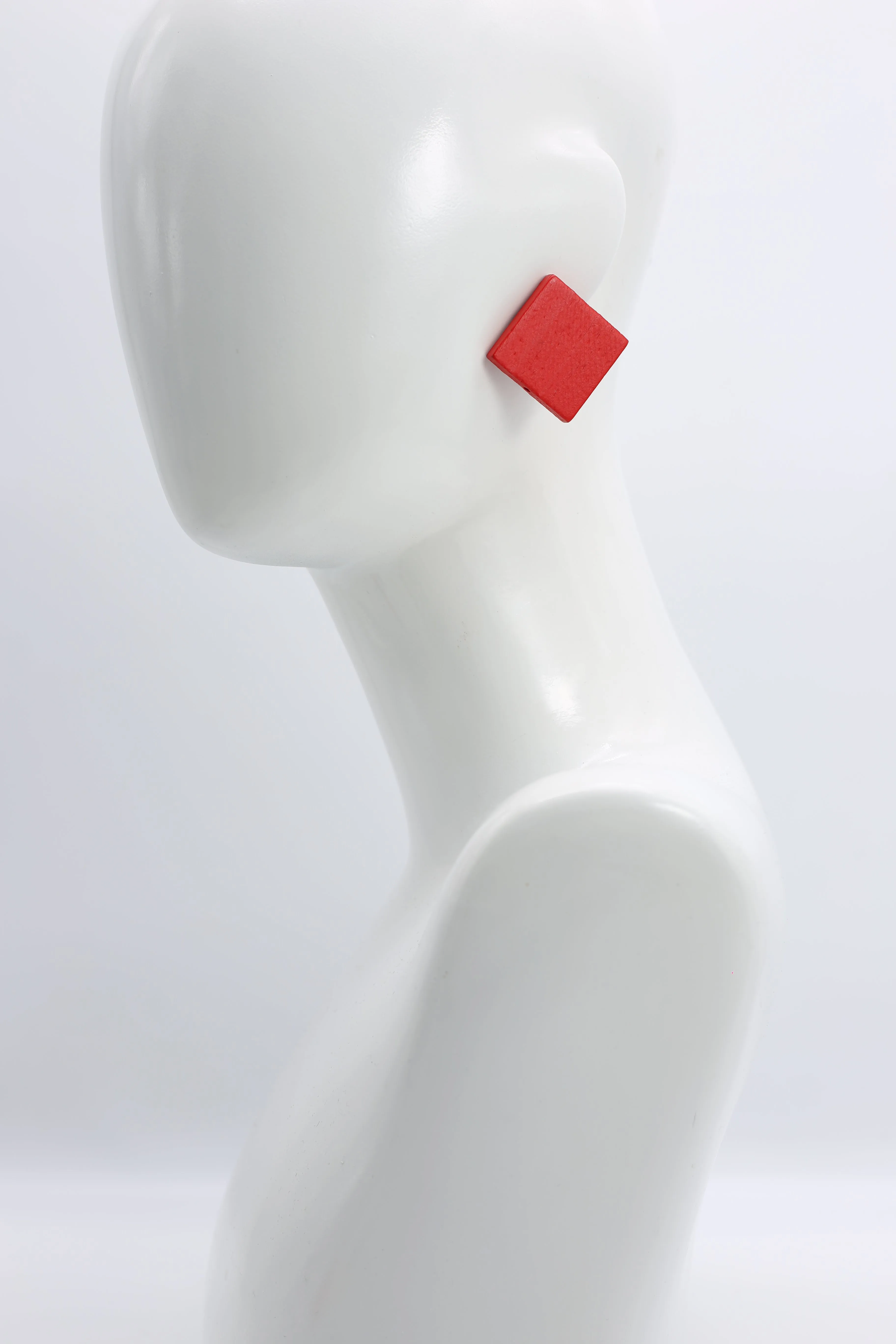 Clip-on Square Earrings - Large