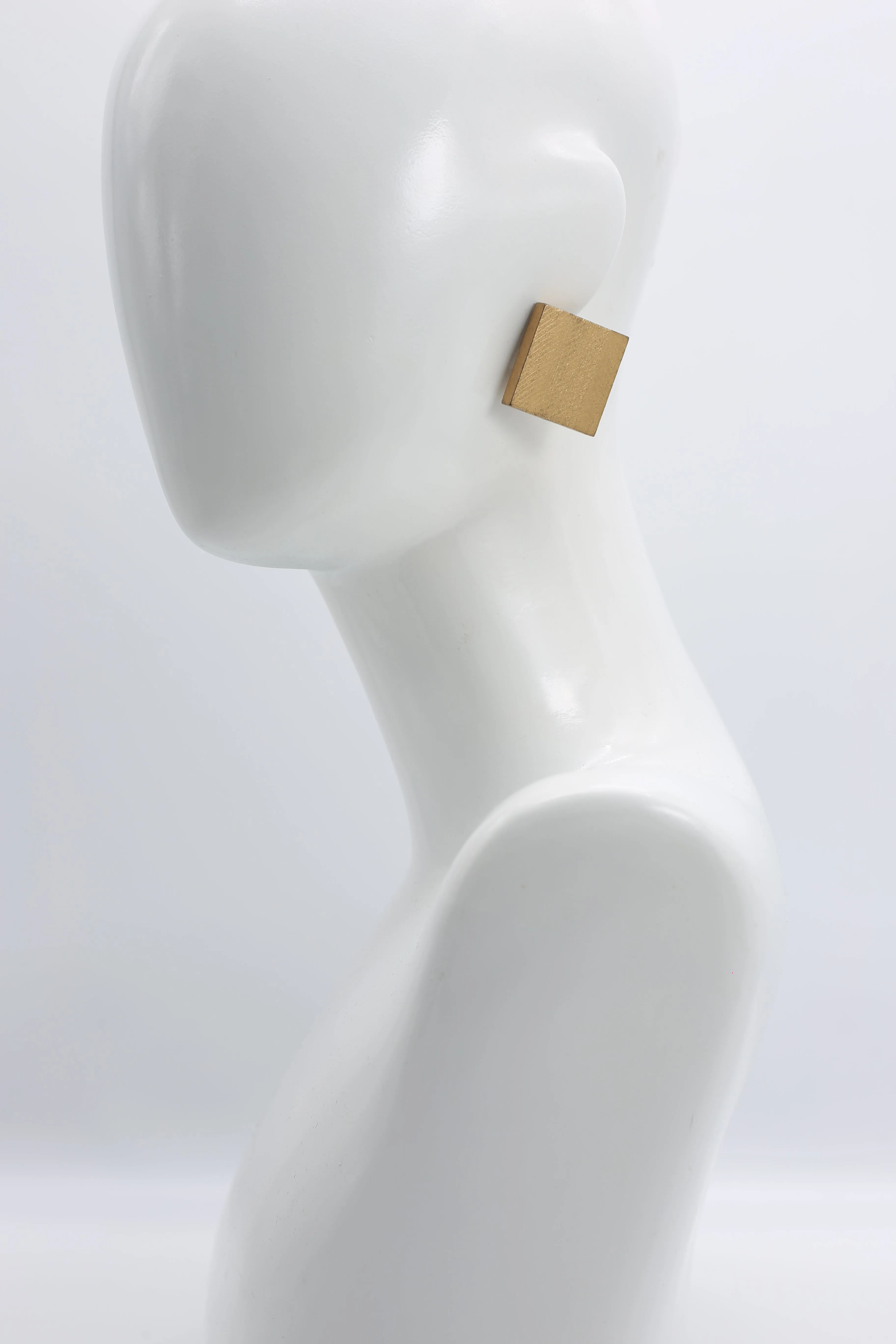 Clip-on Square Earrings - Large