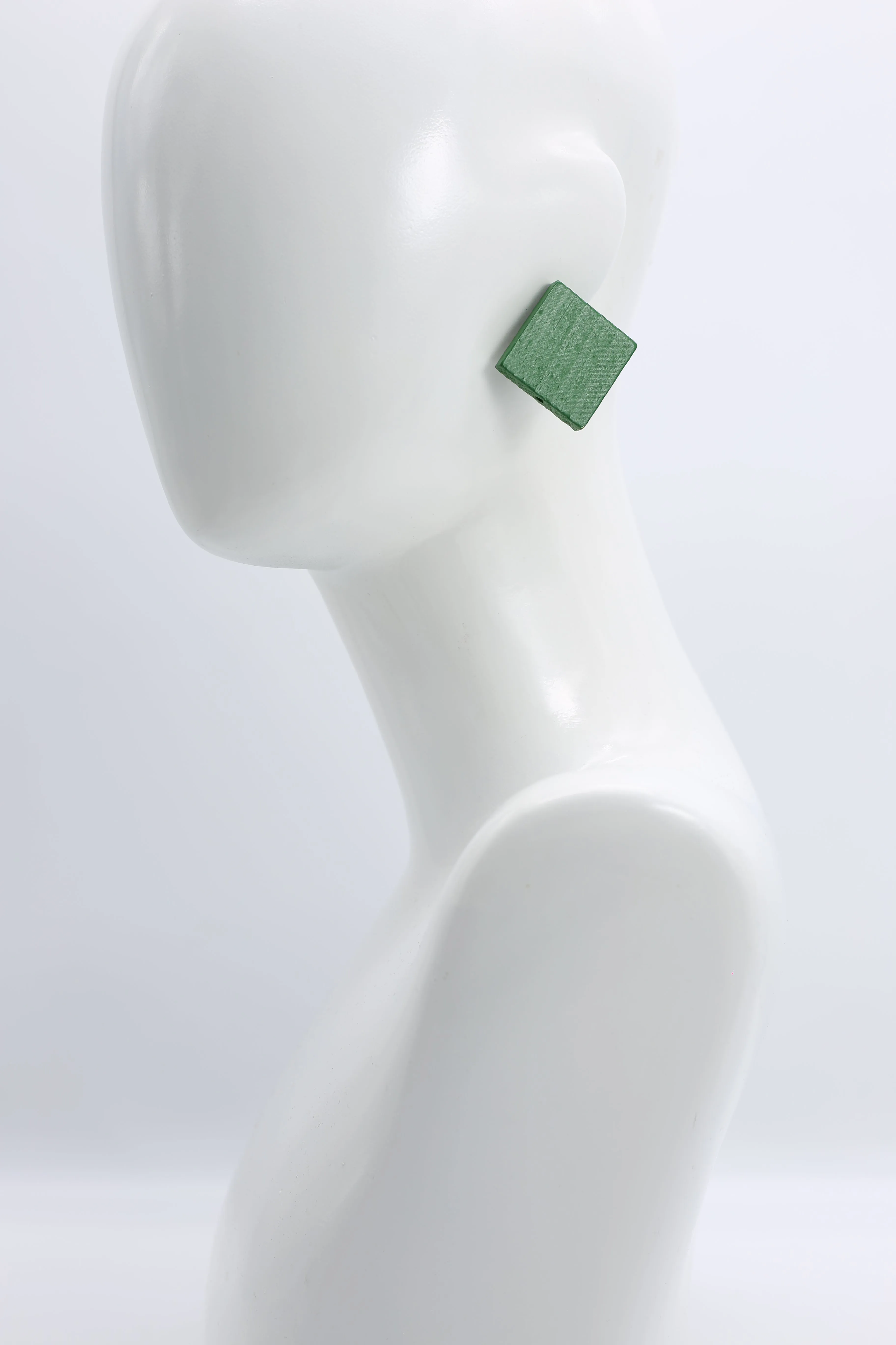 Clip-on Square Earrings - Large