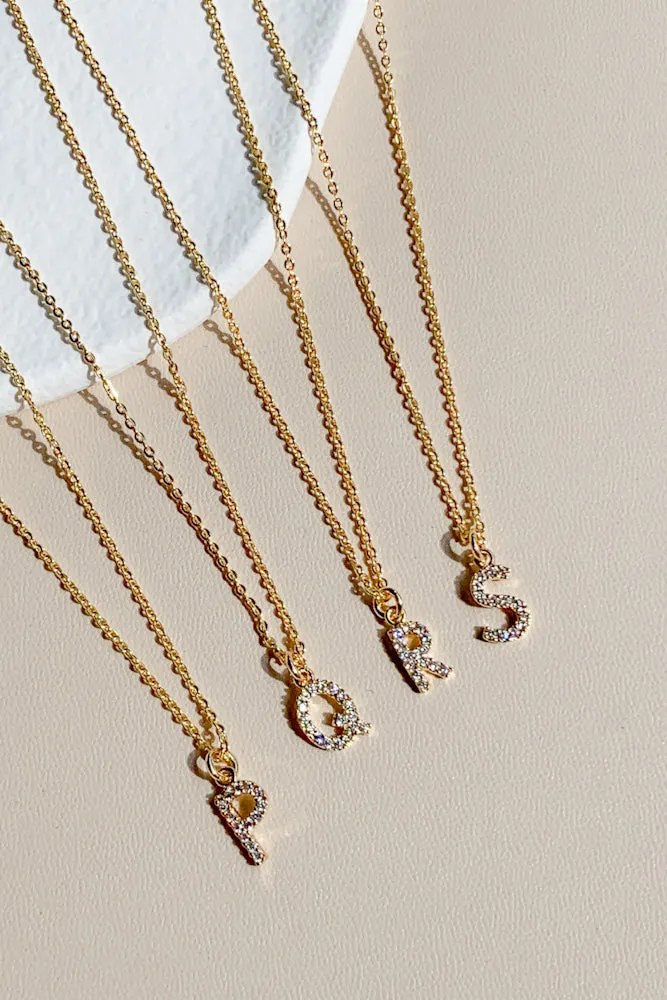 Cubic Initial Necklace