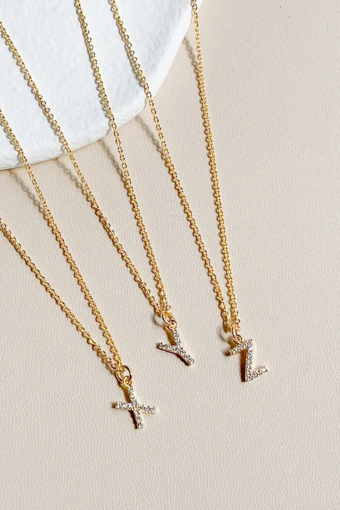 Cubic Initial Necklace