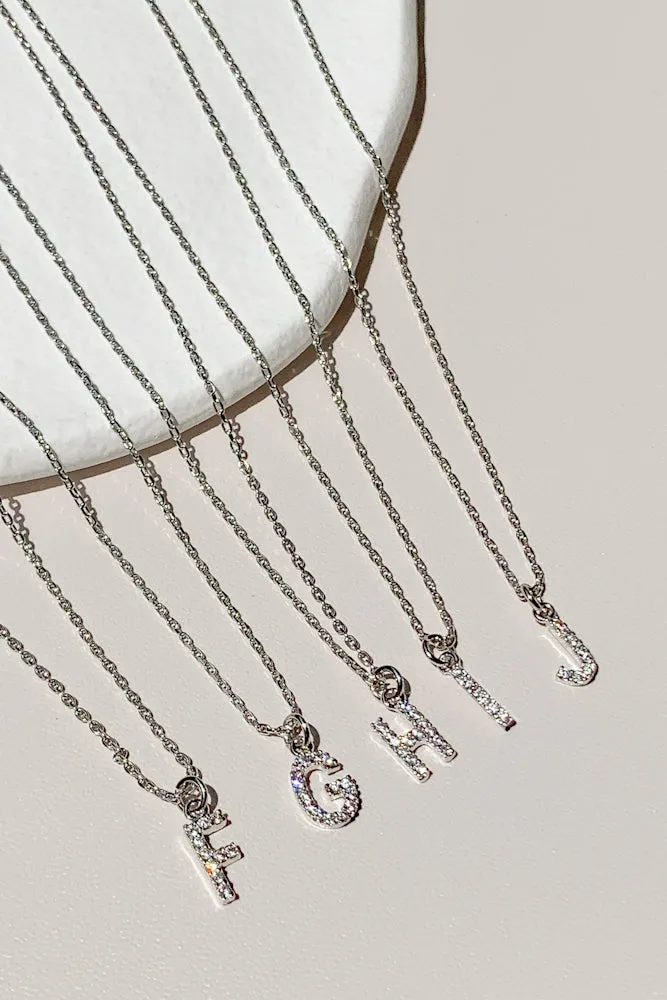 Cubic Initial Necklace