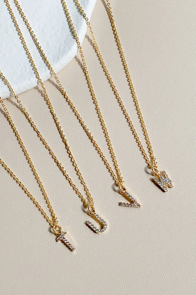 Cubic Initial Necklace
