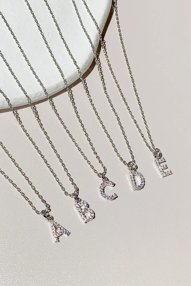 Cubic Initial Necklace