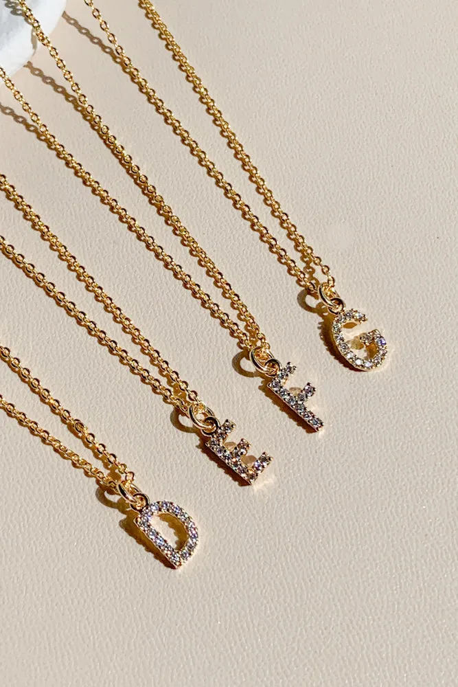 Cubic Initial Necklace