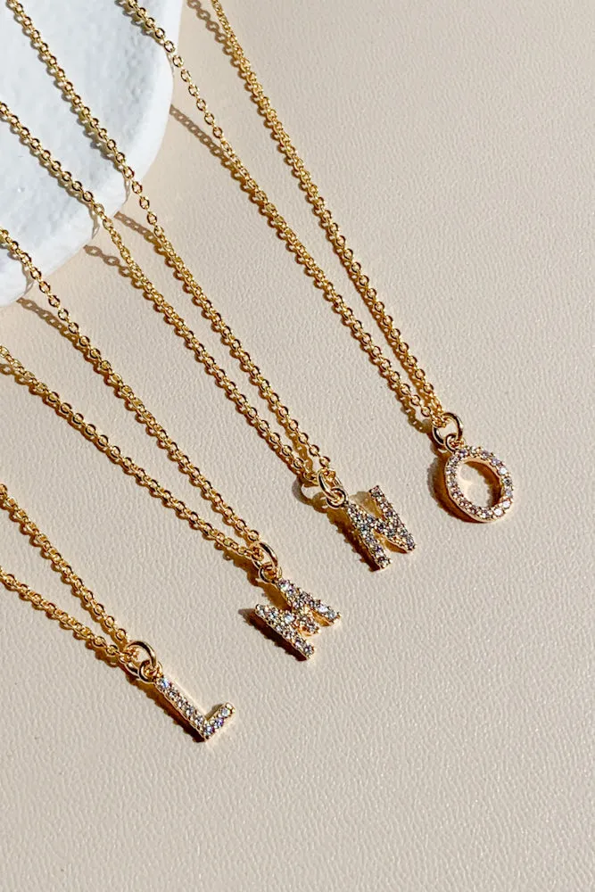 Cubic Initial Necklace