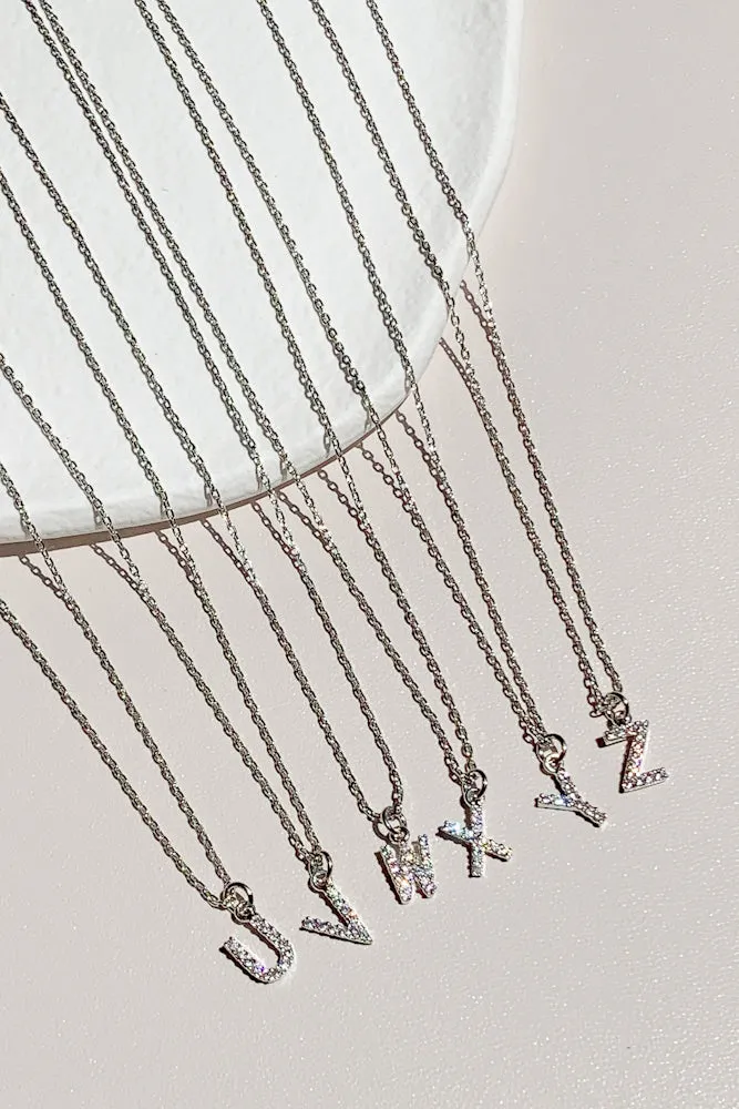 Cubic Initial Necklace