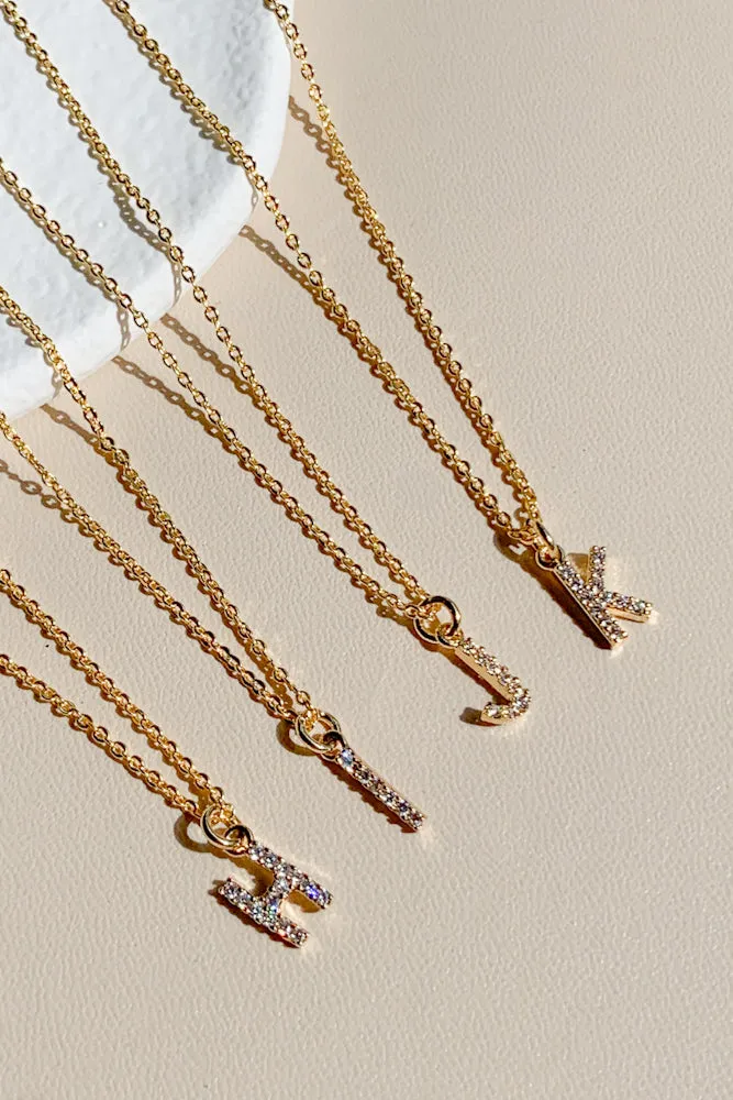 Cubic Initial Necklace
