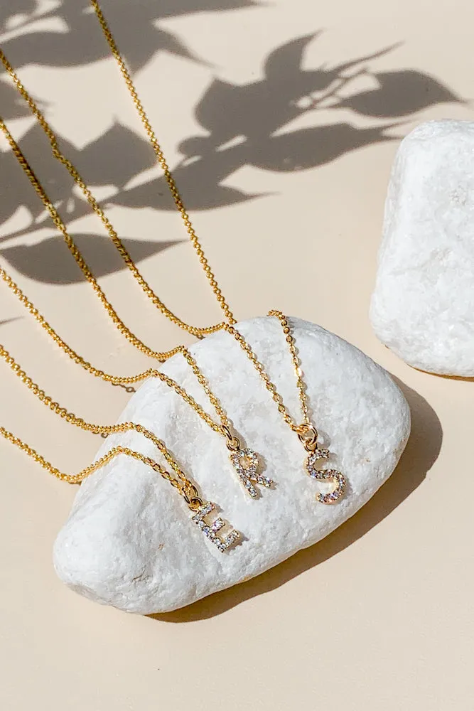 Cubic Initial Necklace