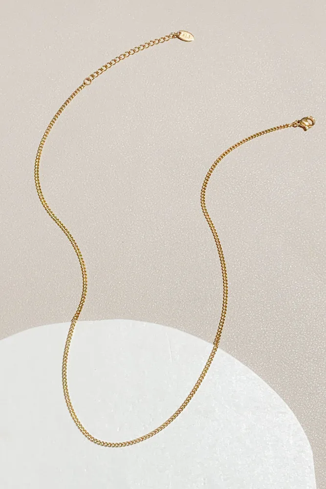Curb Chain Necklace (Stainless Steel)