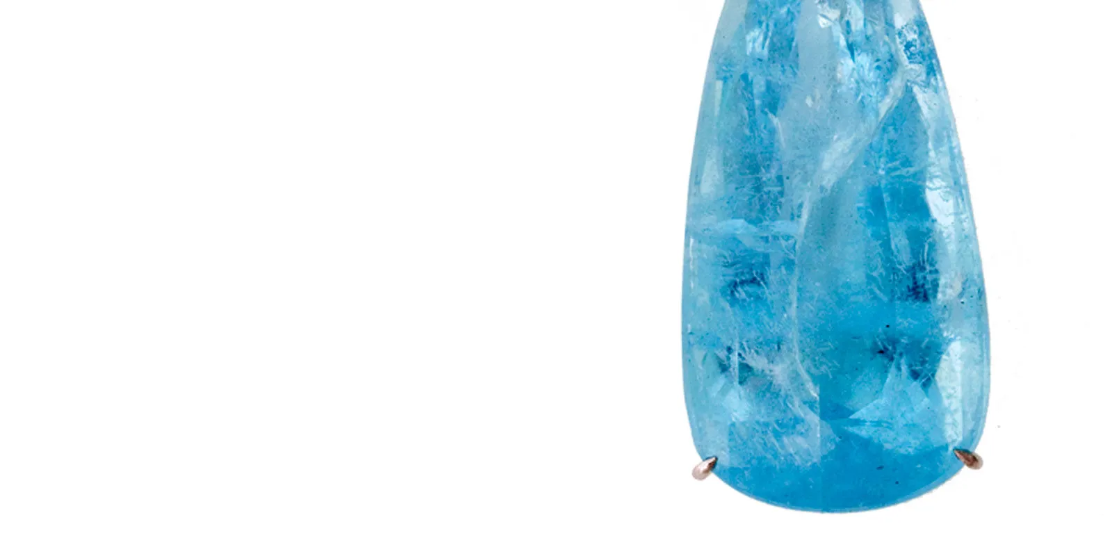 Denim iii aquamarine earrings