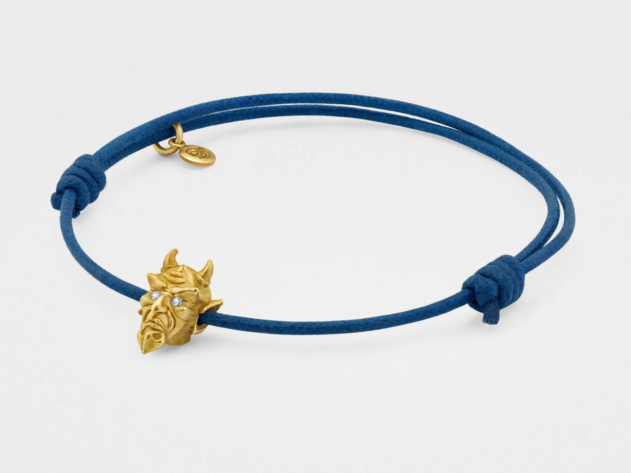 Devil Bracelet in Yellow Gold with Diamond Eyes