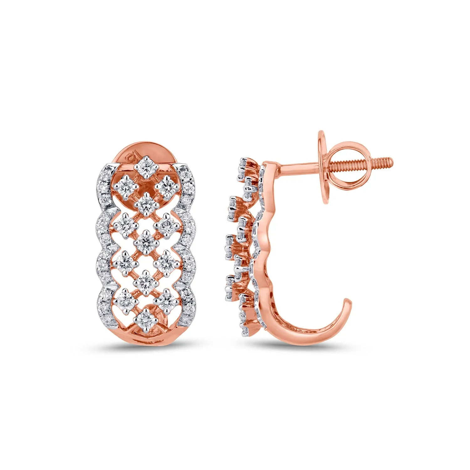 Diamond Cluster Earrings