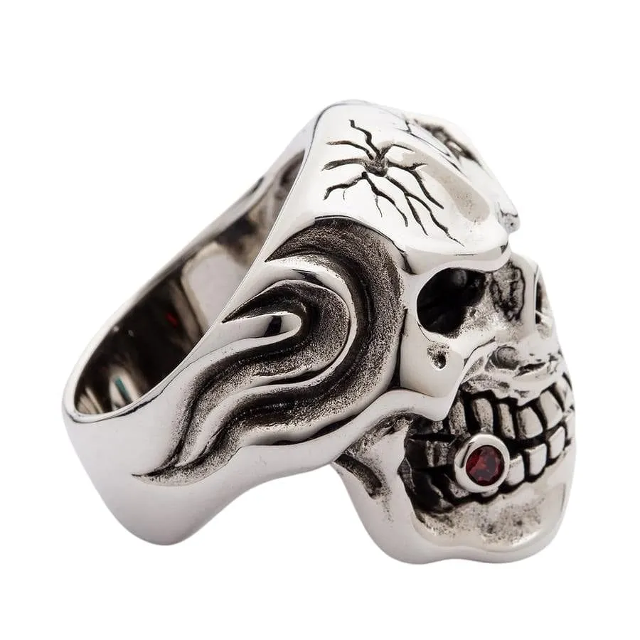 Diamond Eye Mafia 925 Sterling Silver Skull Ring