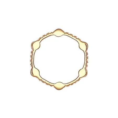 Diamond Gear Band | Yellow Gold
