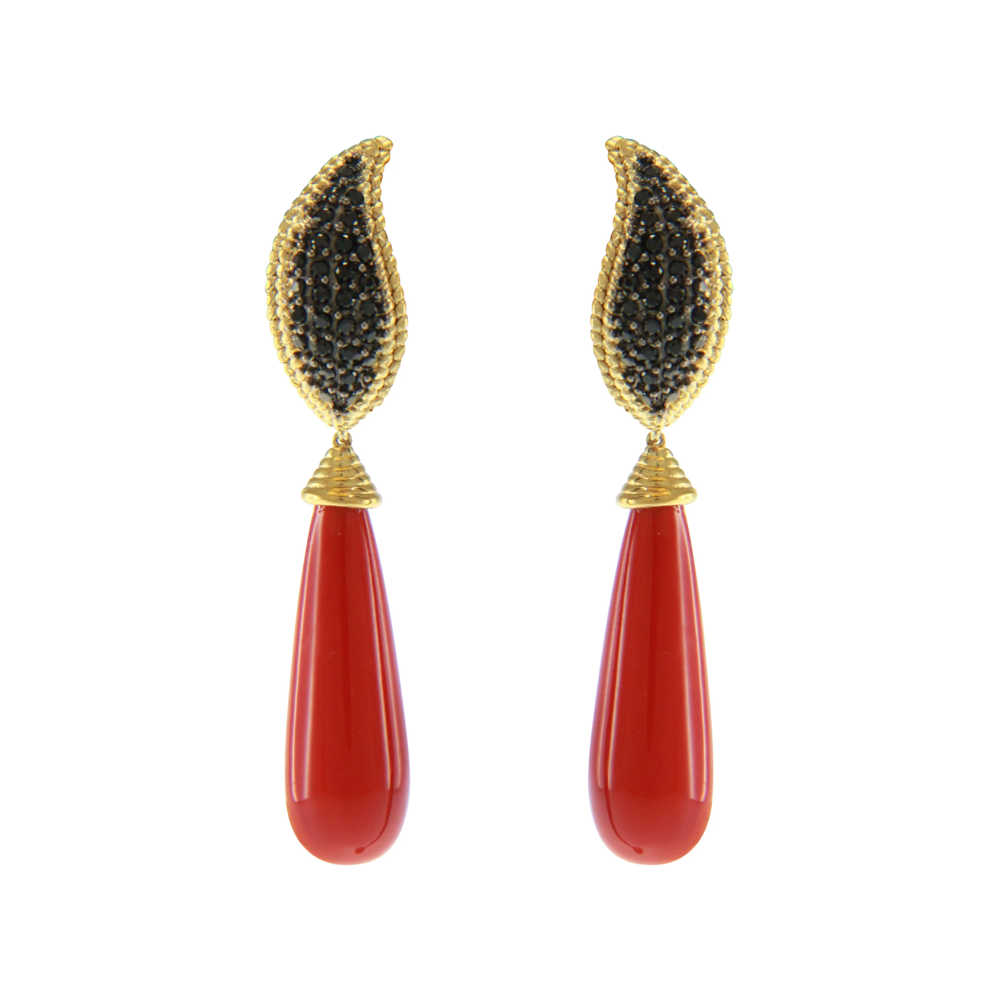 Drop Pave Earrings