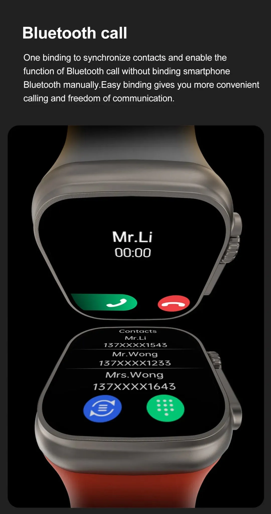 DT8 Ultra 2.0inch (50mm) Large Screen Smart Watch | Titanium Alloy