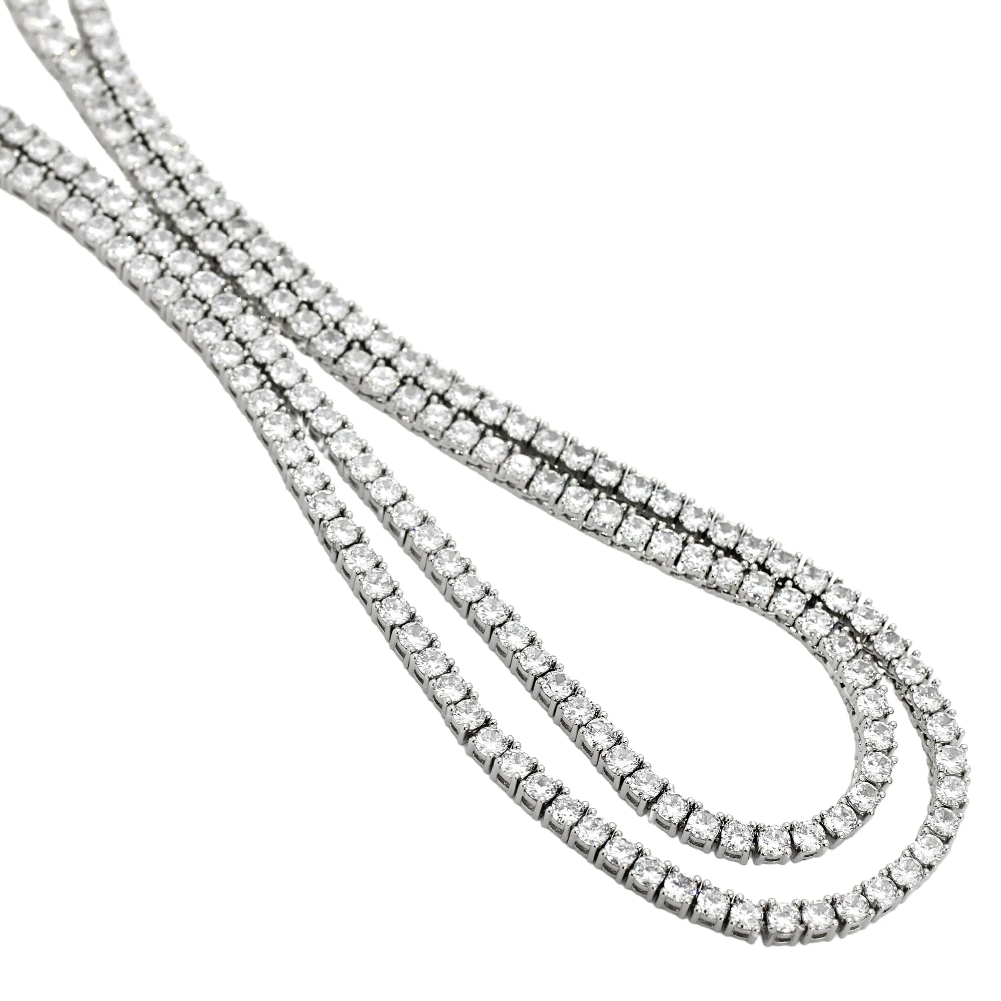 DUO TENNIS NECKLACE SET