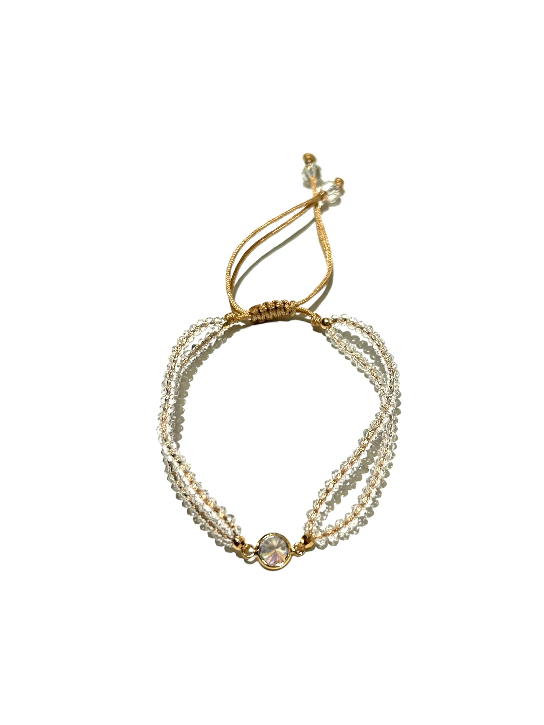 E-HC DESIGNS- Double Crystals with Pendant Bracelet (more colors and pendants available)8