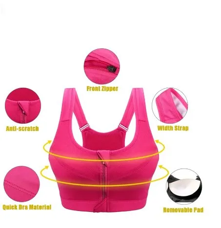 Easy Fit Sports Bra - Ultimate Zip Front Bra