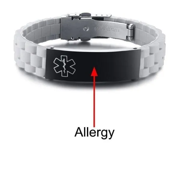Engraved Medical Alert ID Bracelets