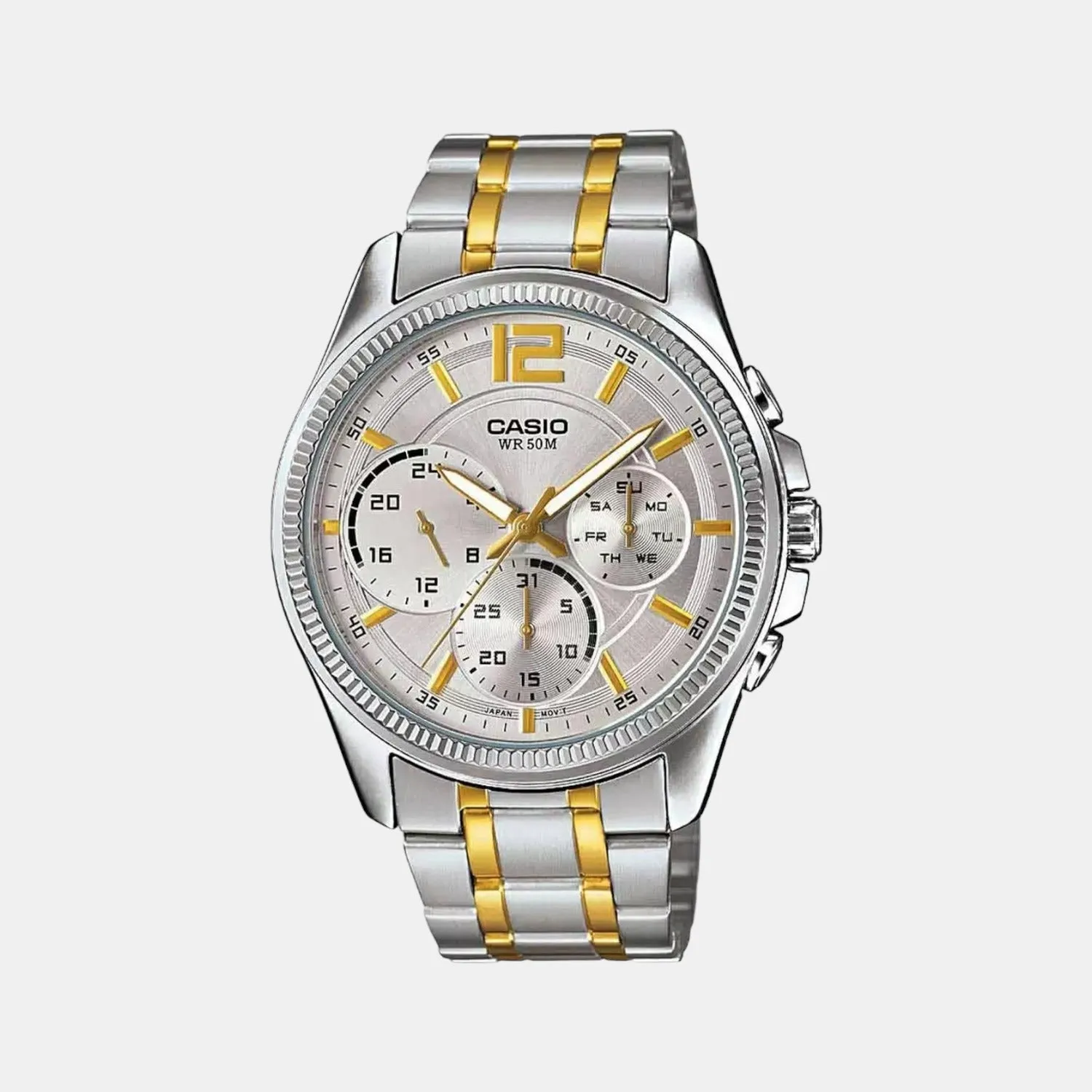 Enticer Men's Chronograph Stainless Steel Watch A1664 - MTP-E305HSG-9AVIF