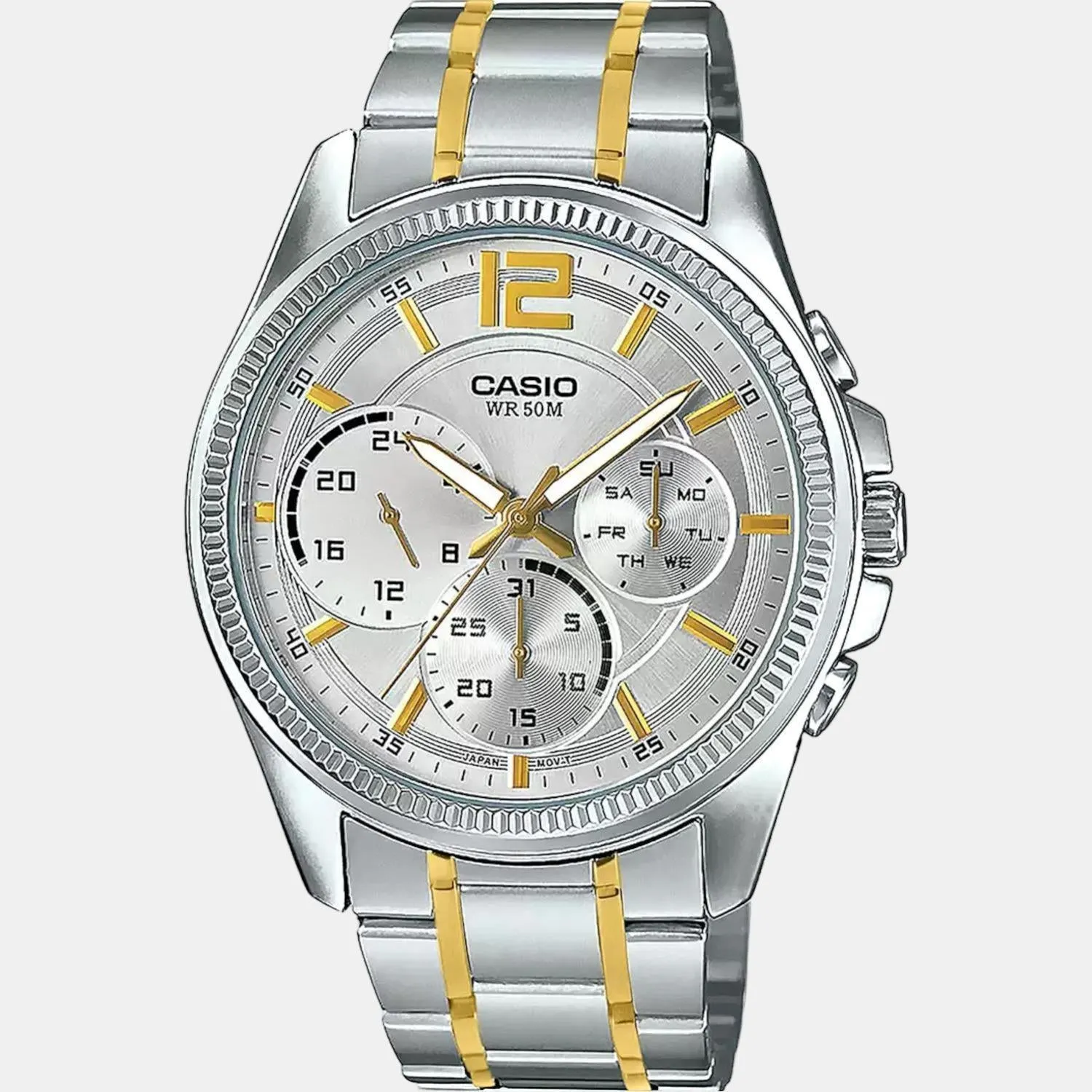 Enticer Men's Chronograph Stainless Steel Watch A1664 - MTP-E305HSG-9AVIF