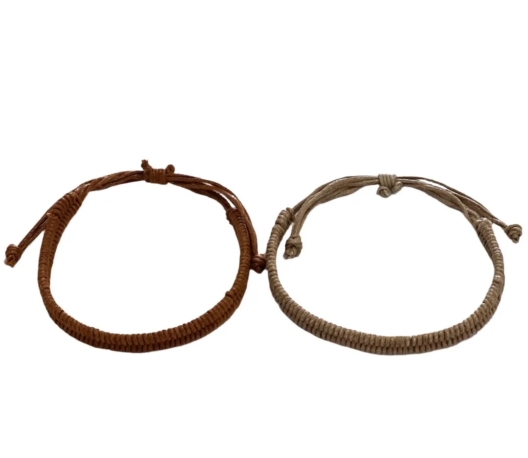 ethik woven friendship bracelets || cotton