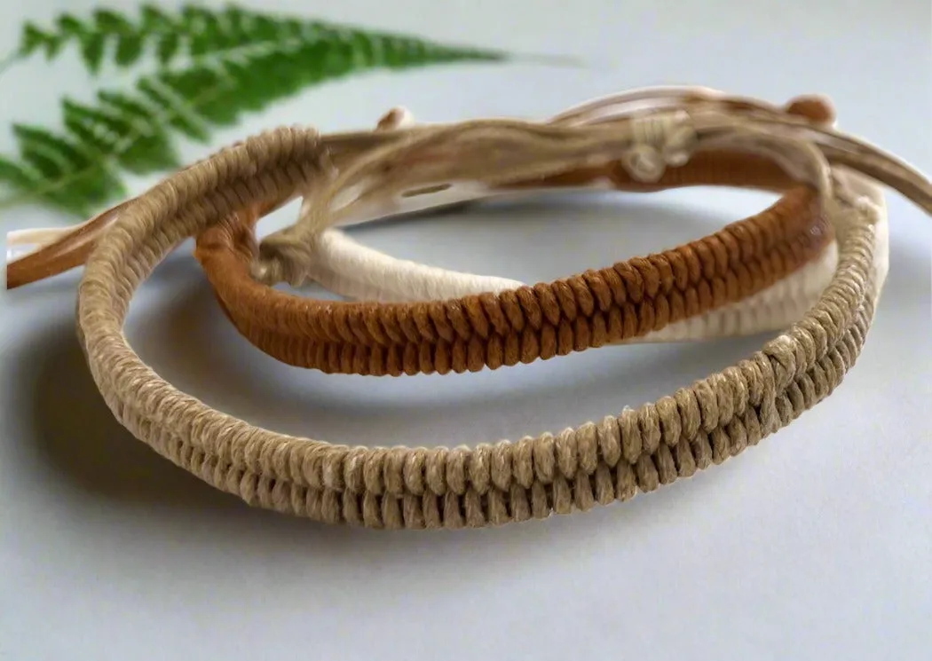 ethik woven friendship bracelets || cotton