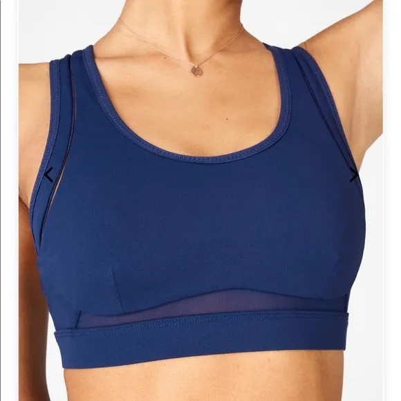 Fabletics Belle high impact sports bra, navy, S
