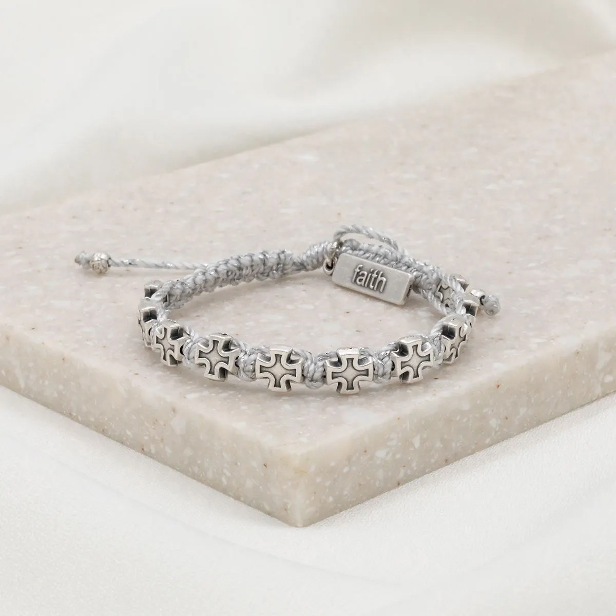 Faith Blessing Bracelet/Silver