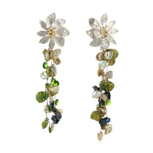 Flora   Fauna Leaf Clip Earrings