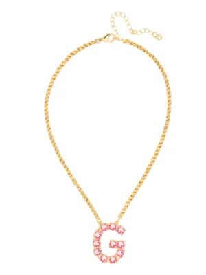 G Initial Rope Pendant Necklace - NFK26BGETP